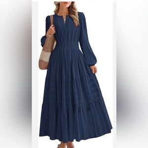 Elegant Navy Maxi Dress